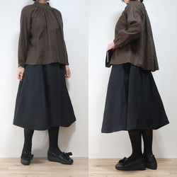正裝休閒兩用❣️【長度70cm】亞麻斜紋布6件套裙（免費/全11色） 第6張的照片