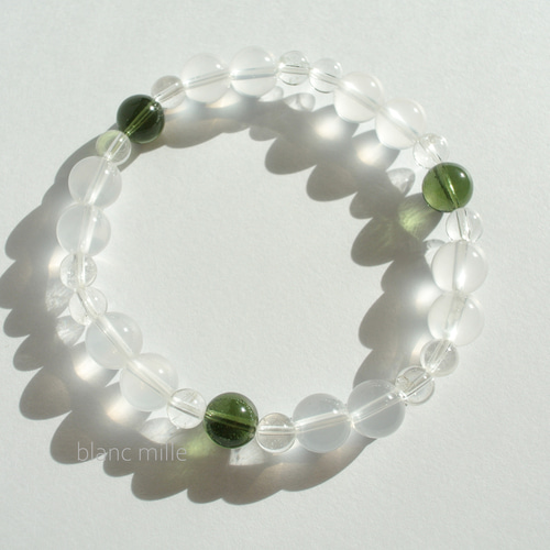 No.1906○*モルダバイト＆ミルキークォーツ＆サチャロカクリア