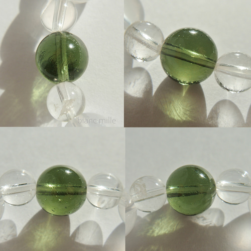 No.1906○*モルダバイト＆ミルキークォーツ＆サチャロカクリア  