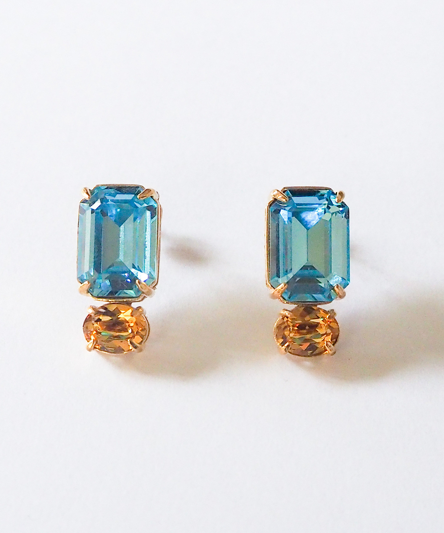 バイカラービジューピアス/イヤリング ピアス（その他） joliejuju