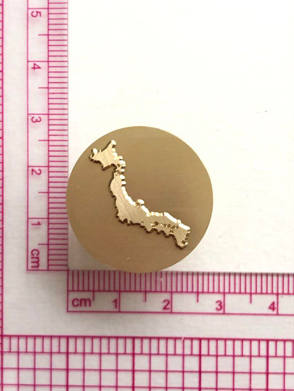 日本列島❤️シーリングスタンプ❤️真鍮製❤️レザークラフト 2枚目の画像