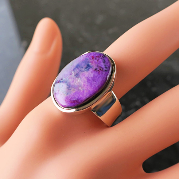 【送料無料】スギライトSVリング Sugilite ring #17 5枚目の画像