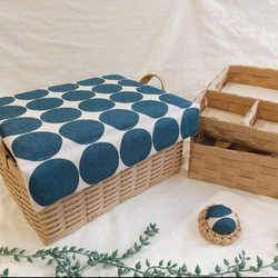 ぽぽくま様　オーダーカゴ完成品 shakittoさま】収納かごオーダーページ フリーボックス・小物入れ moon