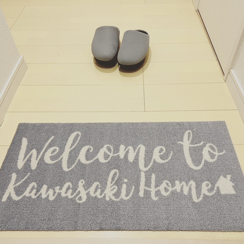 名入れ 玄関マット｜4デザインから選べる 丸洗い可 屋外OK カフェ風