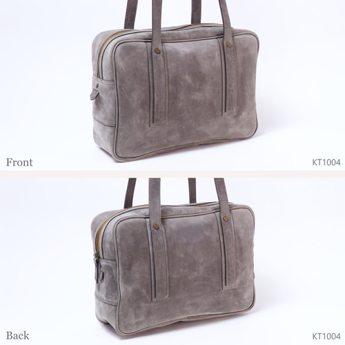 ✦キップレザー トートバッグ✦ 本革 グレー ☆しっとりとした ✦キップレザー トートバッグ✦ 本革 グレー ☆しっとりとした