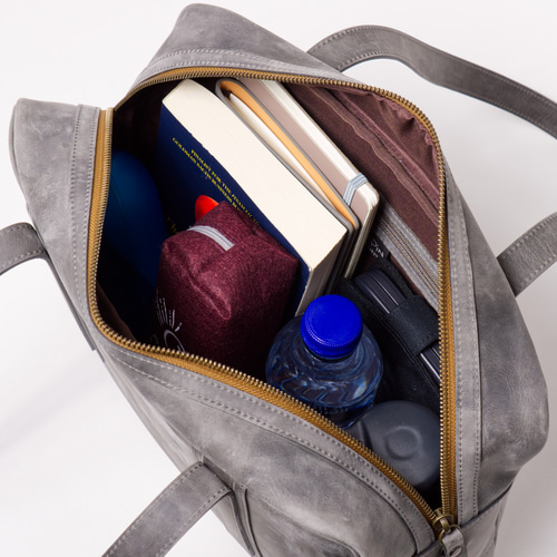 ✦キップレザー トートバッグ✦ 本革 グレー ☆しっとりとした