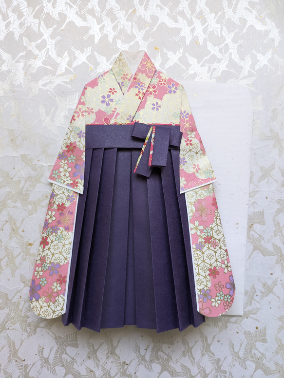 お祝儀袋 お祝い袋 御祝い 卒業祝い 袴 卒園祝い 友禅和紙 封筒 着物