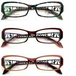 艶やかな色 老眼鏡 プラスチック ブルーライト/UVカット レディース シニアグラス おしゃれ 女性 PC老眼鏡 121 5枚目の画像