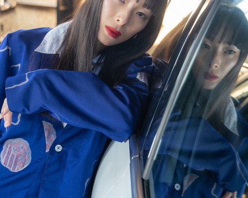 着物リメイクジャケットブラウスアンサンブル　紬 着物リメイクジャケットブラウスアンサンブル 紬