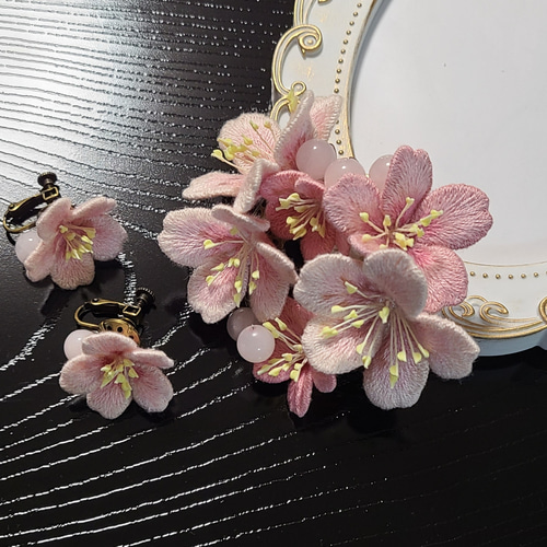 Amazon | ブローチ、美しくファッショナブルな桜のブローチ