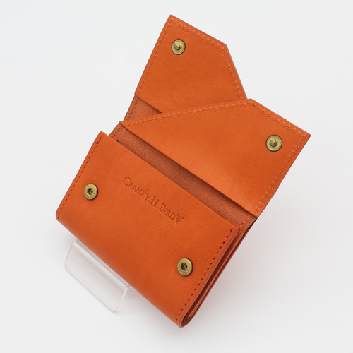 イタリアンレザーの名刺入れ ダブルフラップ 100枚収納 名刺ケース 本