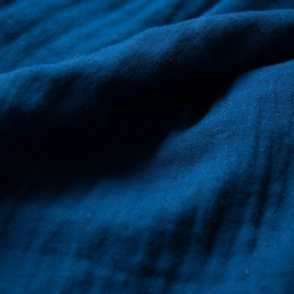 【藍染】Organic Cotton3重ガーゼのスヌード 10枚目の画像