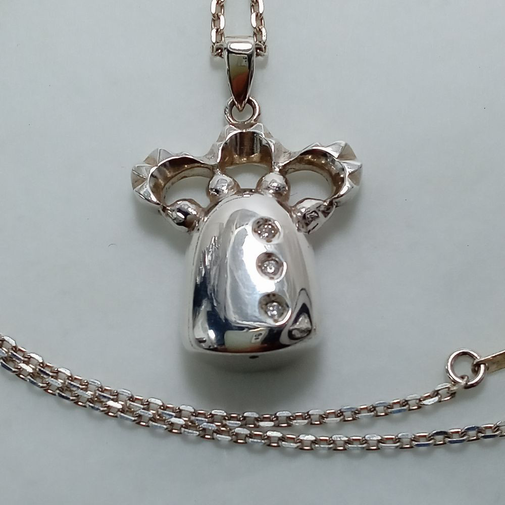 silverネックレス「バオバブの木」