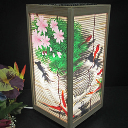 《金魚的家樹》花蠟燭的家樹，白色柏木框架，LED日光白色，輕巧/PK-043 第8張的照片