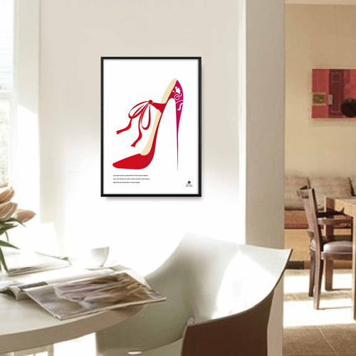 額装品/High Heels/フォト/アート/ポスター/インテリア 額装品/High Heels/フォト/アート/ポスター/インテリア 額縁 シンプル