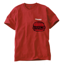 HANBURGER ハンバーガーの半袖Tシャツ　男女兼用　綿100%【SS～3L】 1枚目の画像