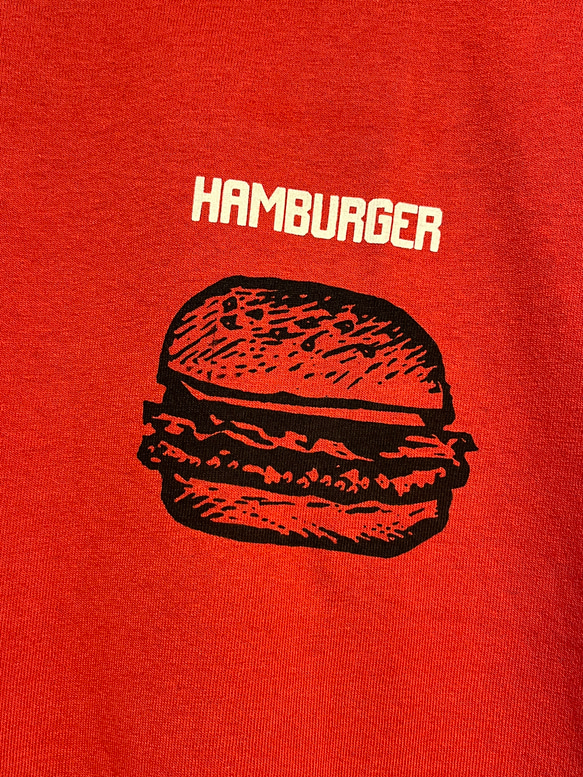 HANBURGER ハンバーガーの半袖Tシャツ　男女兼用　綿100%【SS～3L】 3枚目の画像