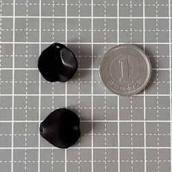 アクリル小花パーツ　ブラック　15㎜　20ピース 3枚目の画像