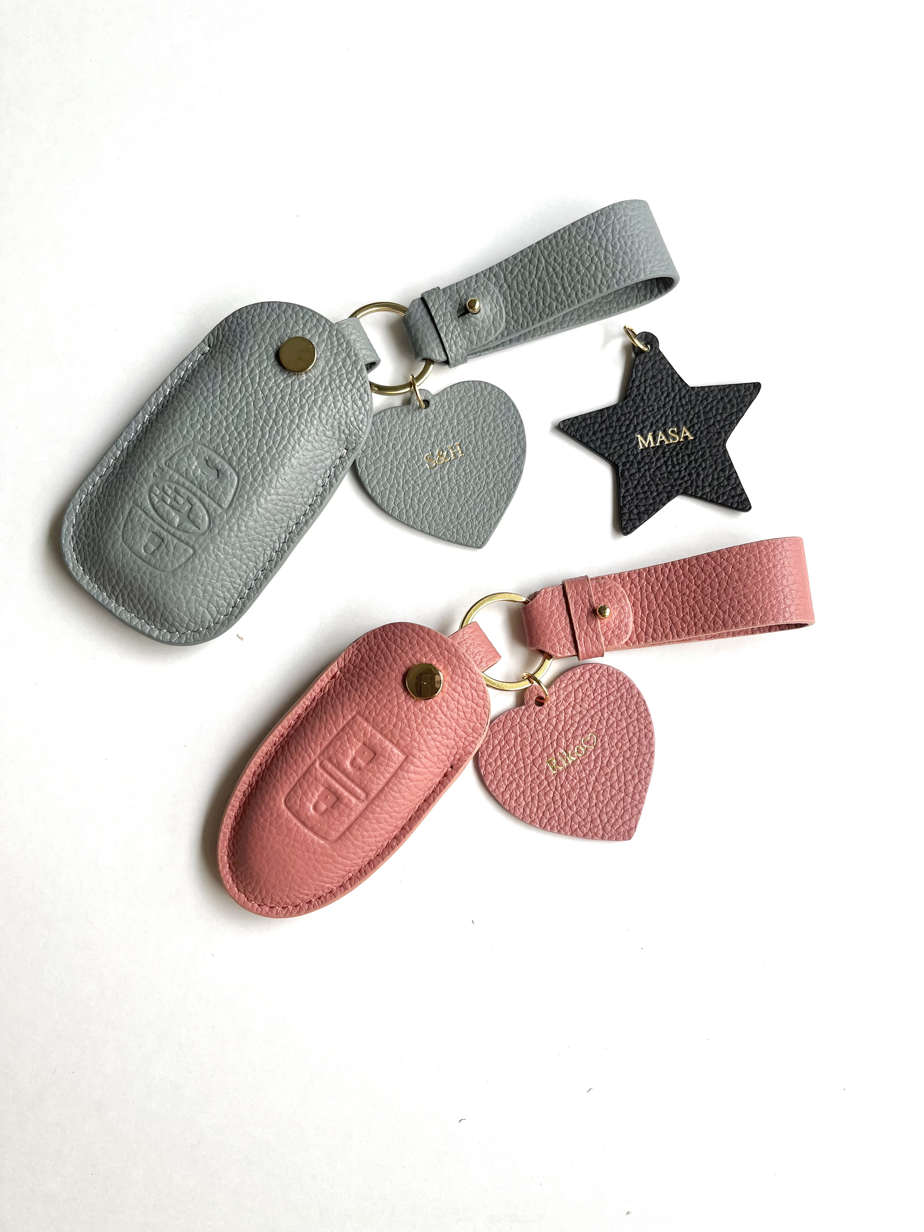 名入れ　高級本革　車種別　キーケース　　スマートキーケース