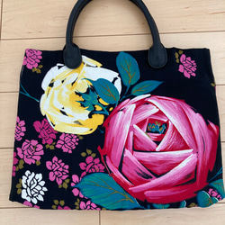 大正ロマン 帯の薔薇の花バッグ トートバッグ 茜や 通販 15474620  