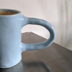Big handle mug cup -Baby blue 6枚目の画像