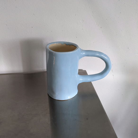 Big handle mug cup -Baby blue 3枚目の画像