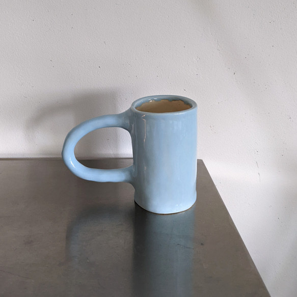 Big handle mug cup -Baby blue 2枚目の画像