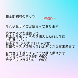 現品即納可so  (144) サクラサク春色ネイルチップ 入学式 卒業式 パーティ ライブ 手描き 4枚目の画像