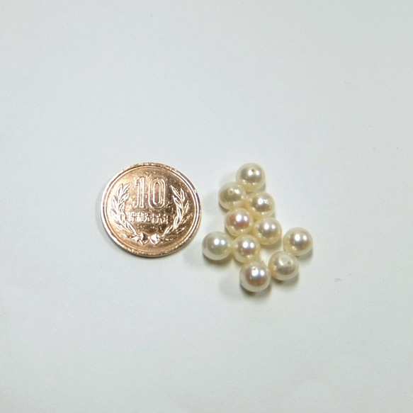 【テリ良好パール】6.0～6.5mm珠 アコヤ真珠ルース 1ピース　D1316 2枚目の画像