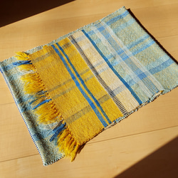 手織り　コットン混のやさしいストール　作品2315 2枚目の画像