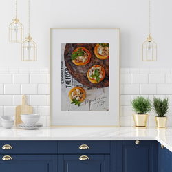 タルトのフォトポスター　/ i1203 / パンケーキ、パン、紅茶など　キッチンポスター 9枚目の画像