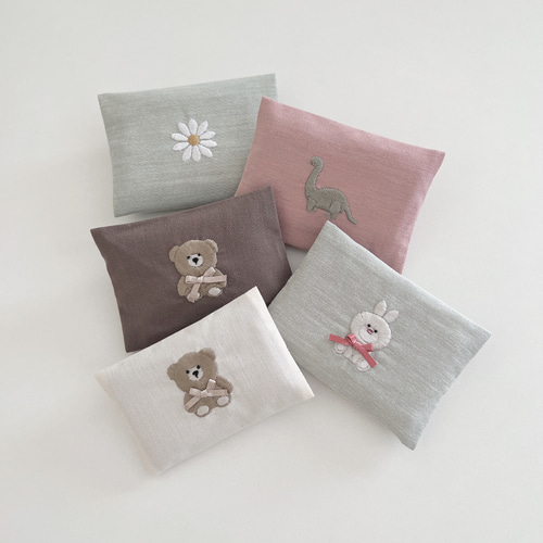 選べる刺繍】ポケットティッシュケース くま 刺繍 名入れ その他入園