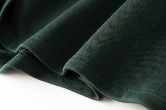 高領運動衫，棉質，深藍綠色 230210-6，適合成人的最新休閒造型。 第4張的照片