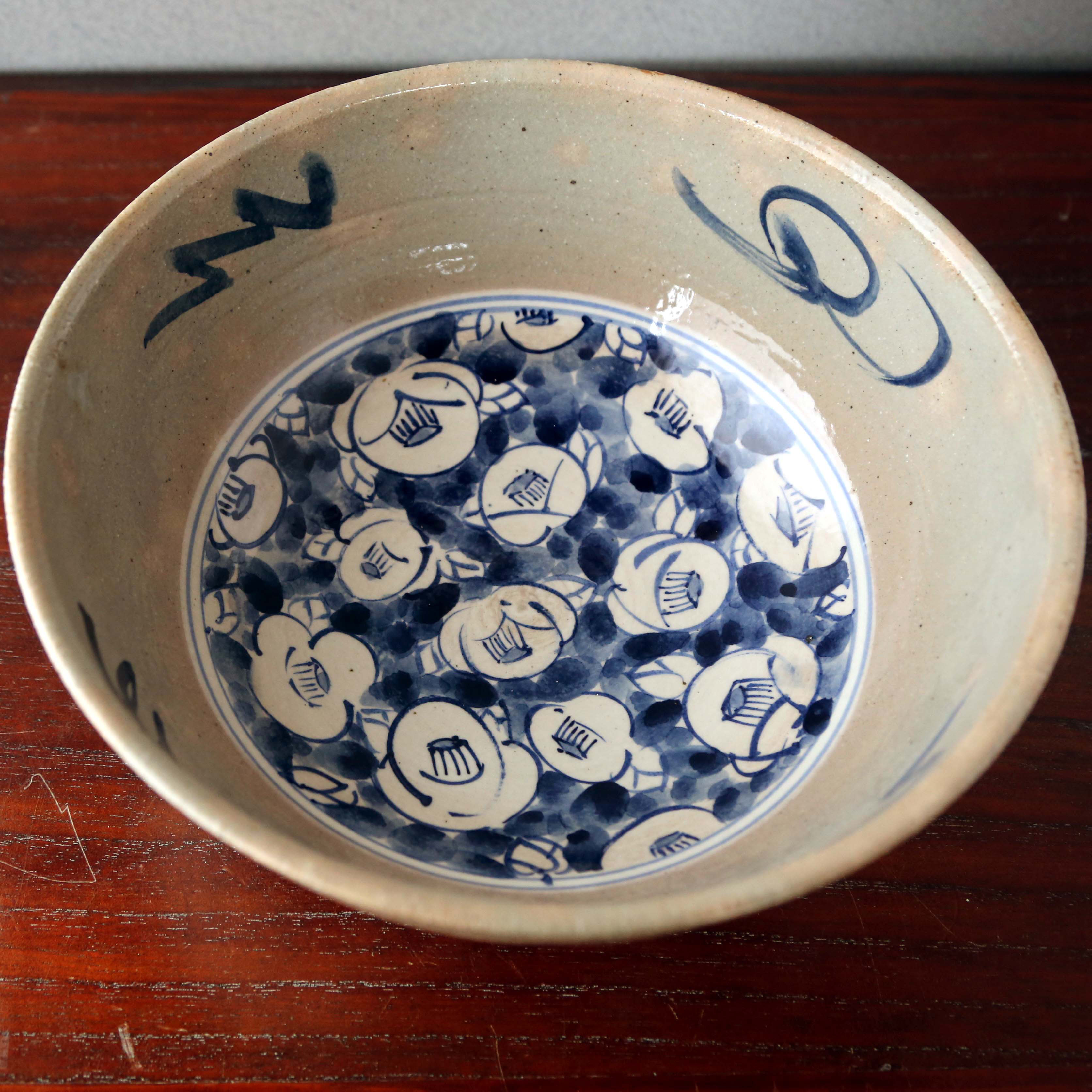 染付特大鉢（椿） 9,120円