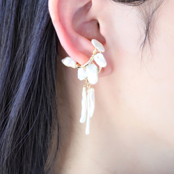 2 款淡水珍珠耳夾（一隻耳朵）（#977） 第1張的照片