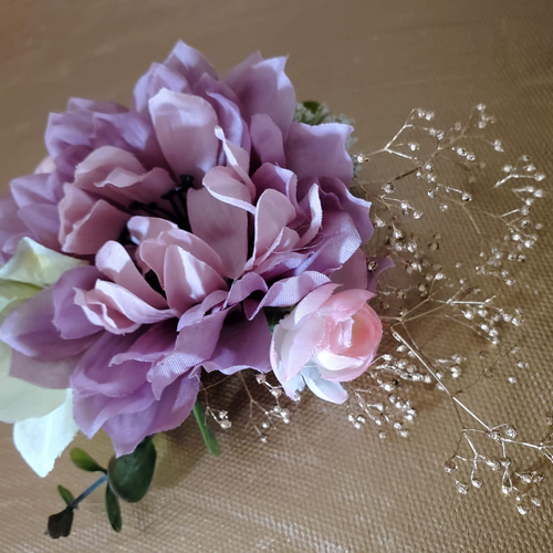 布花 シックな大きなコサージュ コサージュ Favorite Garden