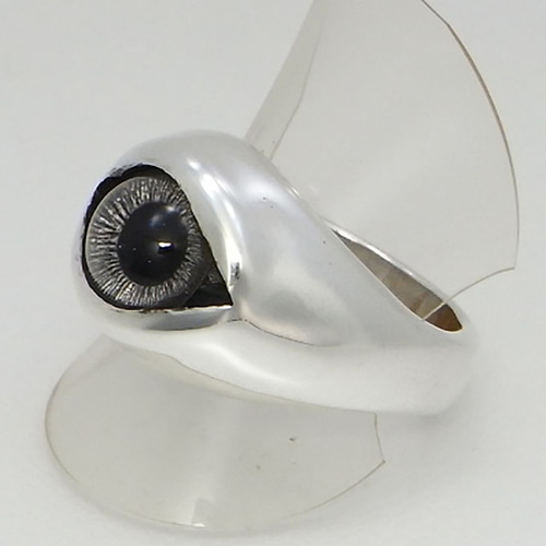 stare ball ring_4 目玉 グラスアイ 義眼 リング 指輪 スターリング