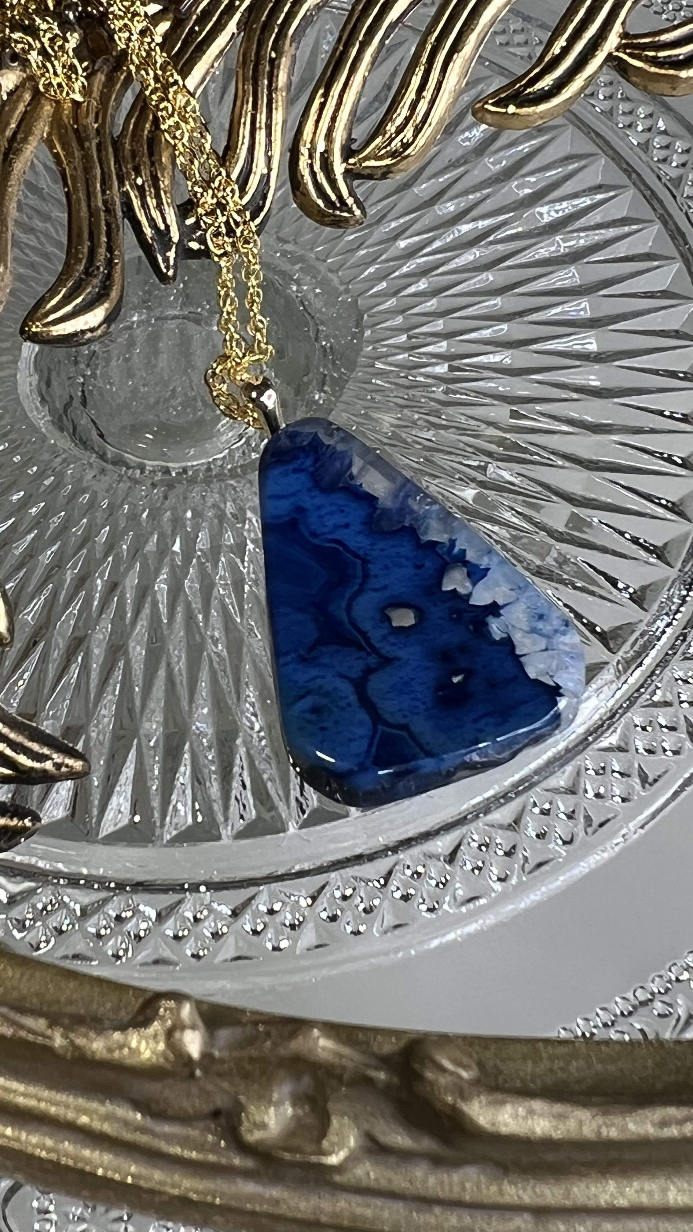 送料込み❤️チョーカーひもお好きな色選べますメノウ✨ネックレス心身のバランス・安定・お守り