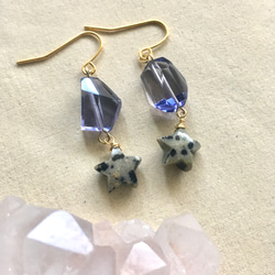 スーパーセブンのロングピアス✩.*˚イヤリング✩.*˚天然石
