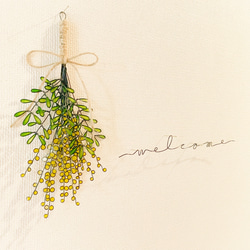 ウェルカムボード　リスとりんご刺繍　グリーン　ウェディング　結婚式　名入れ 送料無料】リスとリンゴ刺繍の秋色ウェルカムボード 結婚式