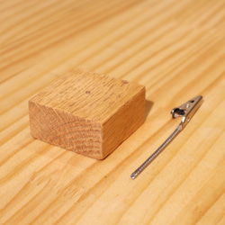 木製メモスタンド　木　ウッド　オーク　カードスタンド 5枚目の画像