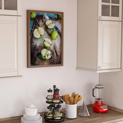 青りんごのフォトポスター　/ i1217 / イチゴ、ブルーベリー、チェリー、レモンなど　キッチンポスター 9枚目の画像