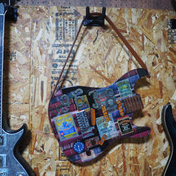 ストラト　ギター　時計　温度計　湿度計 3枚目の画像