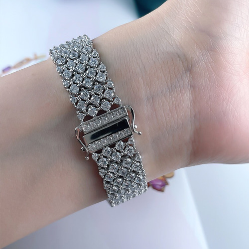 ワイド ホワイト 高炭素ダイヤモンド キラキラ ゴージャス  