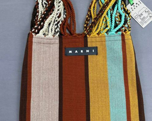 ◇新品◇MARNIマルニフラワーカフェ ハンモックバッグ◇ブルー