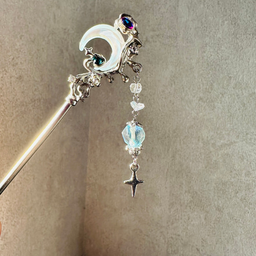 夜の魔術部 天体観測 惑星 月 ルナフラッシュの輝き かんざし かんざし