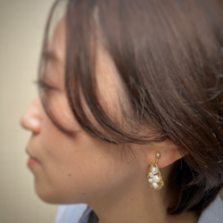 淡水パールイヤリング – Freshwater Pearl Earrings – 9枚目の画像