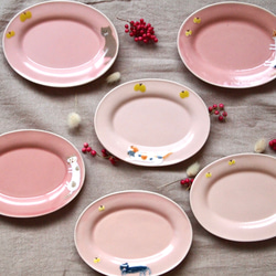 春にゃんにゃ小皿　桜ピンクに茶トラ猫 13枚目の画像