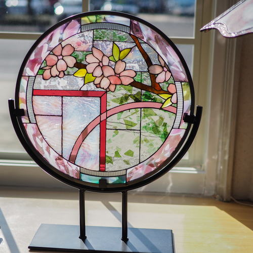 さくら 2023」ステンドグラス パネル 桜 その他インテリア雑貨 さくら 2023」ステンドグラス パネル 桜 その他インテリア雑貨