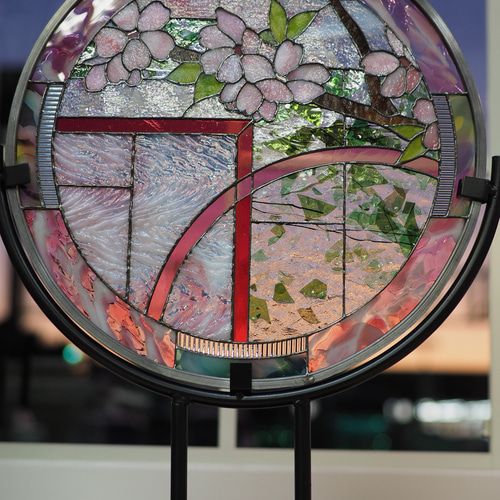 さくら 2023」ステンドグラス パネル 桜 その他インテリア雑貨 さくら 2023」ステンドグラス パネル 桜 その他インテリア雑貨